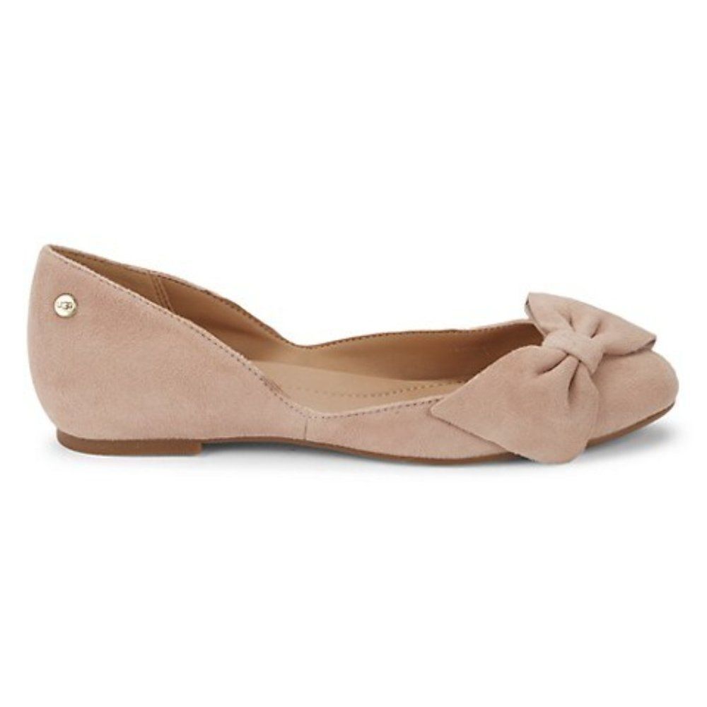 UGG Women's Blush Pink Bow Ballet Flats